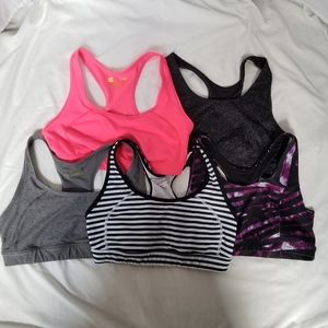5 Racerback Sports Bra Bundle